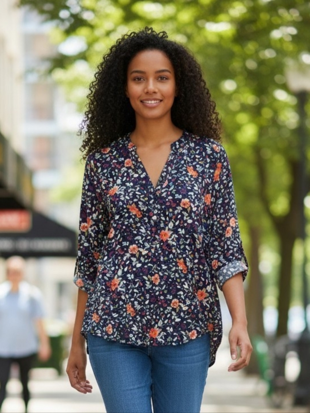 Daniel Rainn Floral Women's Top